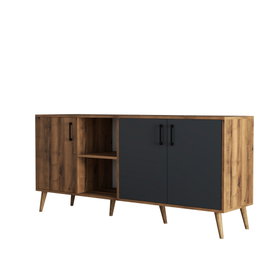 Hanah Home Exxen - 1620 Consola Nogal y Antracita